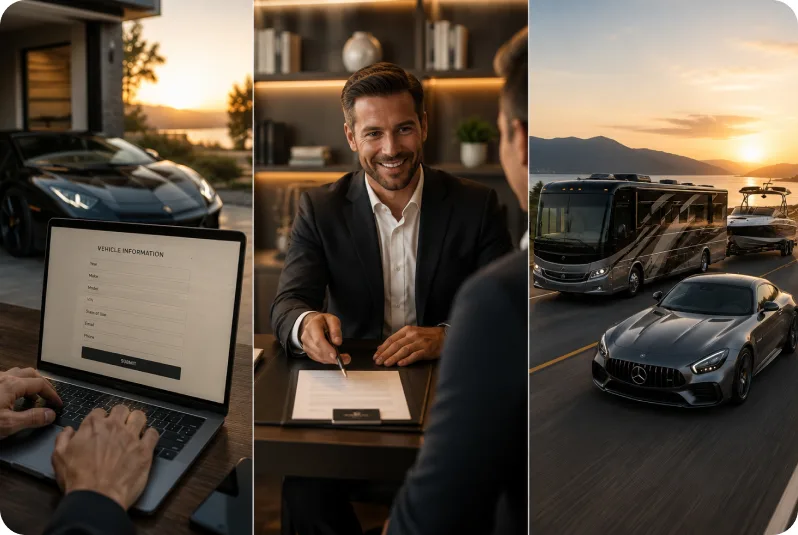 Concierge handling vehicle registration paperwork remotely
